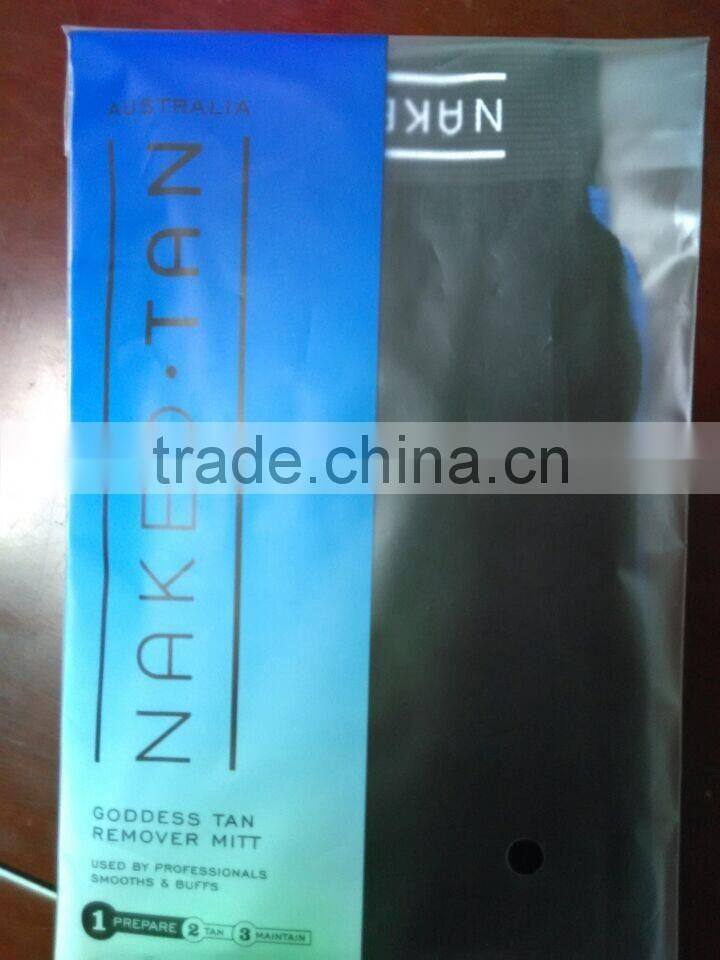Ready goods stock for tan removal mitt tan exfoliating mitt