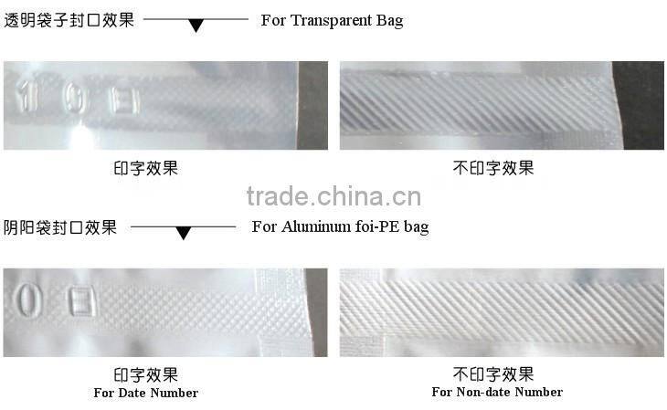 Aluminium Bag Sealing machine with sealing length 200 mm