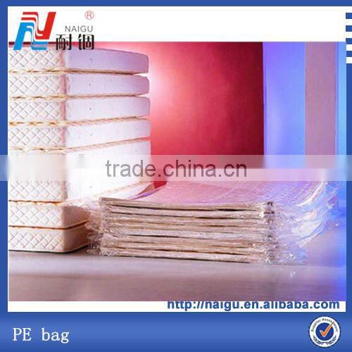 big size printing logo PE bag/best selling vacuum packing mattress/pillow bags