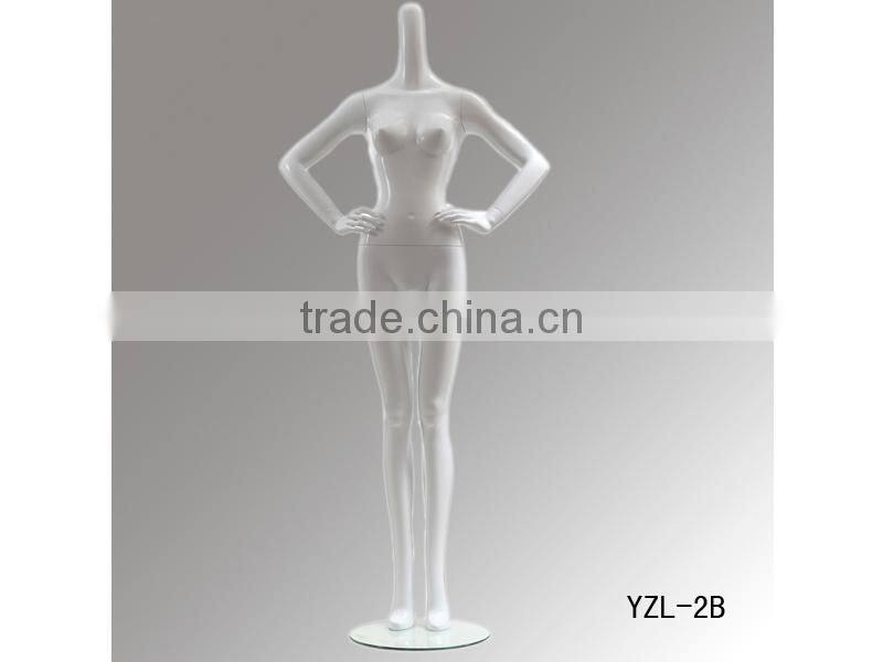 Long neck head window display female mannequin,fashion model for sale