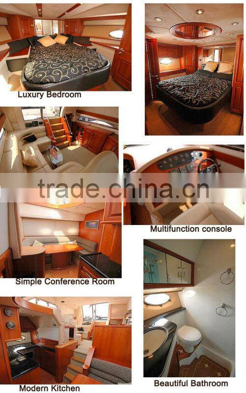 43ft China Motor Yacht, Luxury Yacht, Fiberglass Luxury Yacht made in China