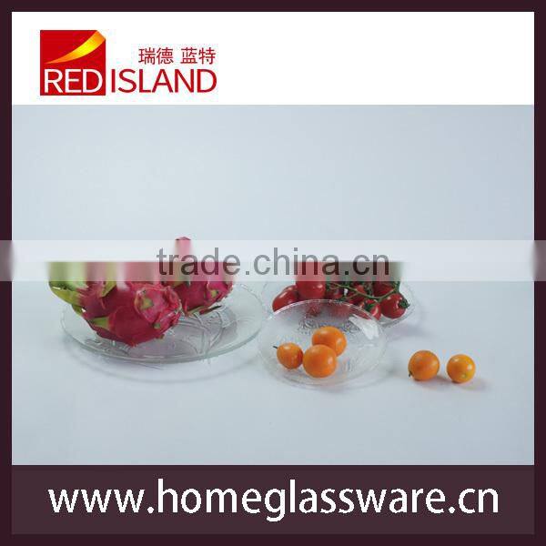 rose glass tray of dishware type for CE/EU ,SGS CERTIFICATION