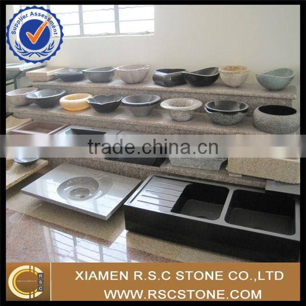 White carrara marble oval sink with single hole