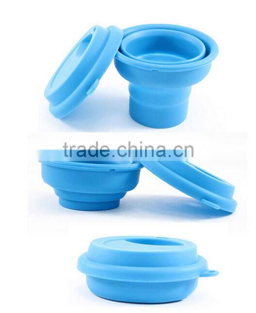 Collapsible Silicone Travel Coffee Tea Cup, Camping Travel Cup BPA Free