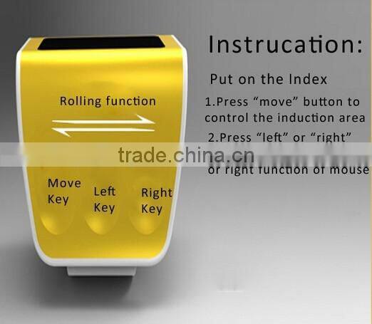 2016 Hot Selling Cute Fashional wireless finger mouse 3D mouse beautiful design wearable Wireless bluetooth 3d finger mouse