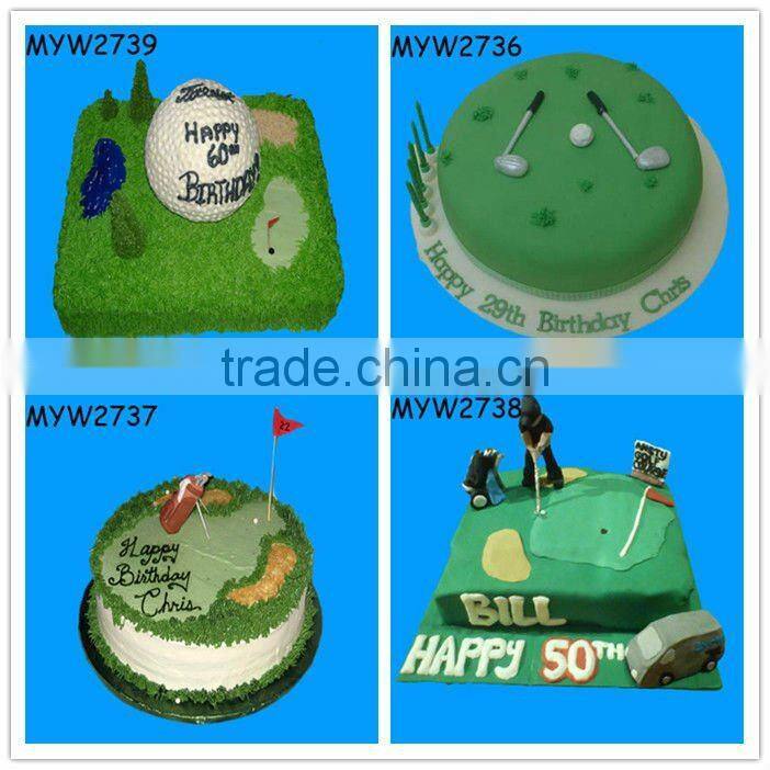 50 years old Birthday golf course resin gift birthday fake food model