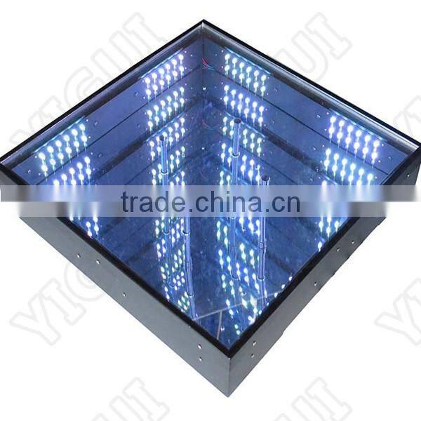 Wedding Party Equipment 3D Time Tunnel Effect Mirror Led Dance Floor