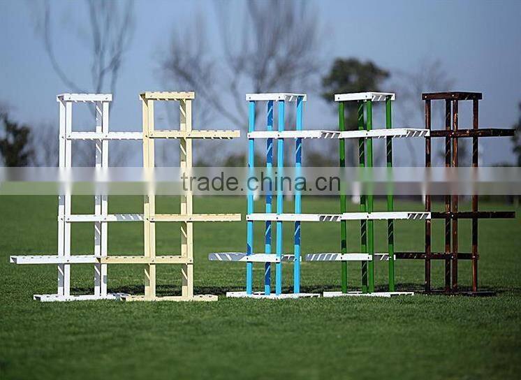 outdoor wooden garden flower wooden shelf