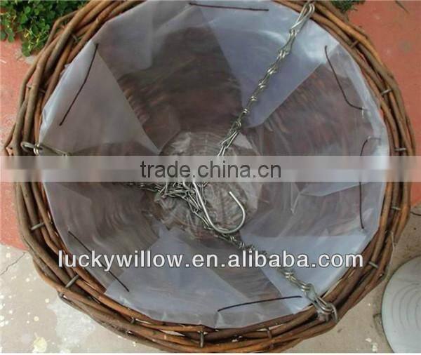 2014 beautiful hanging wicker basket