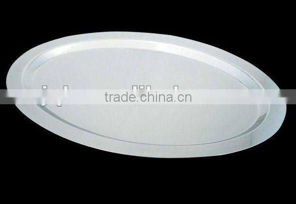 Elegant stainless silver plate for hotel using and low price