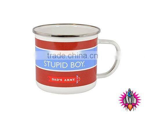 customized enamel mug CAMPING TEA COFFEE MUG CUP