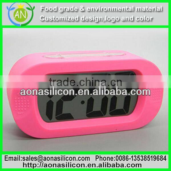 2015Hot sale Silicone promotion clock with custom design