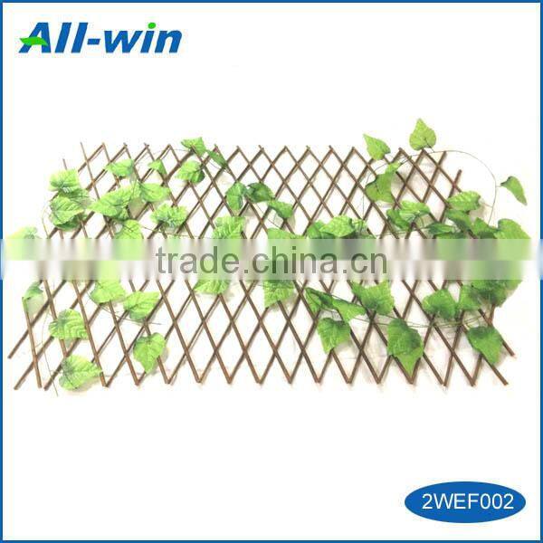Garden building DIY for hanging plants natural willow expandable trellies