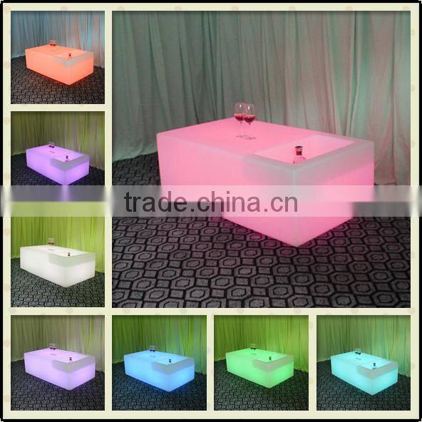 outdoor led illuminated lighted coffee table