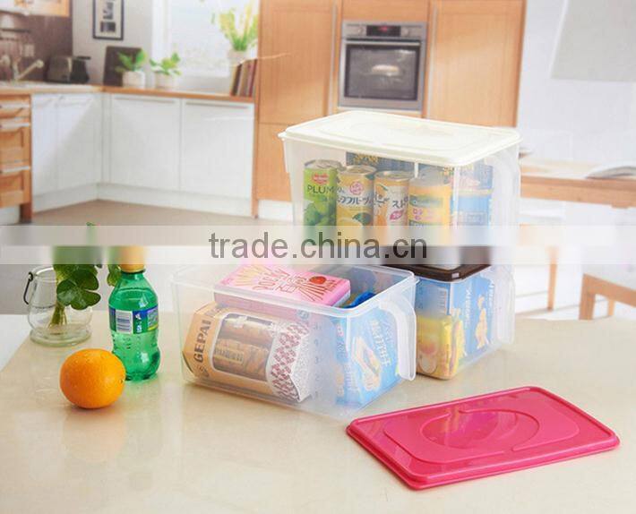 plastic sealed storage box with handle