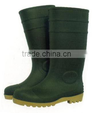 PVC safety shoes with steel toe for industry