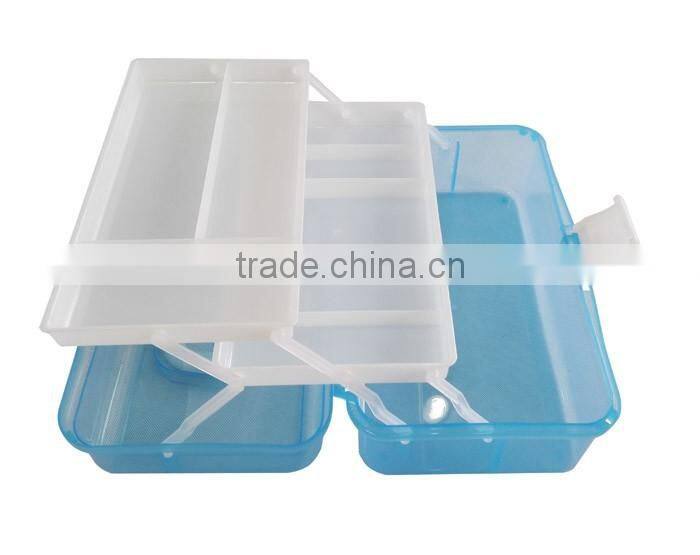 2017 Hot selling Art tool container box, Caddy box with tiered compartments, Plastic Tool box