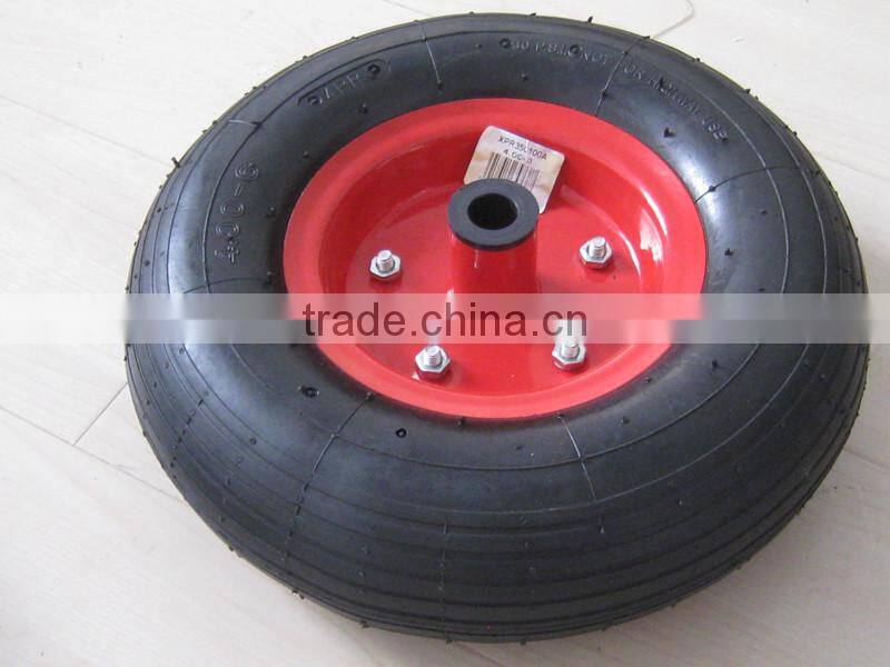 13inch 4.0-6 heavy duty replacement hand trolley part wheel