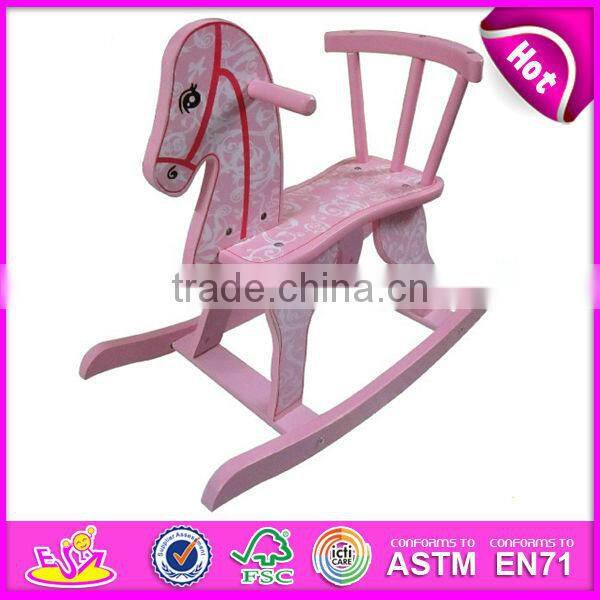 2015 hot sale wooden ride on toys,popular rocking horse wooden decorative,hot sale wooden rocking horse W16D015