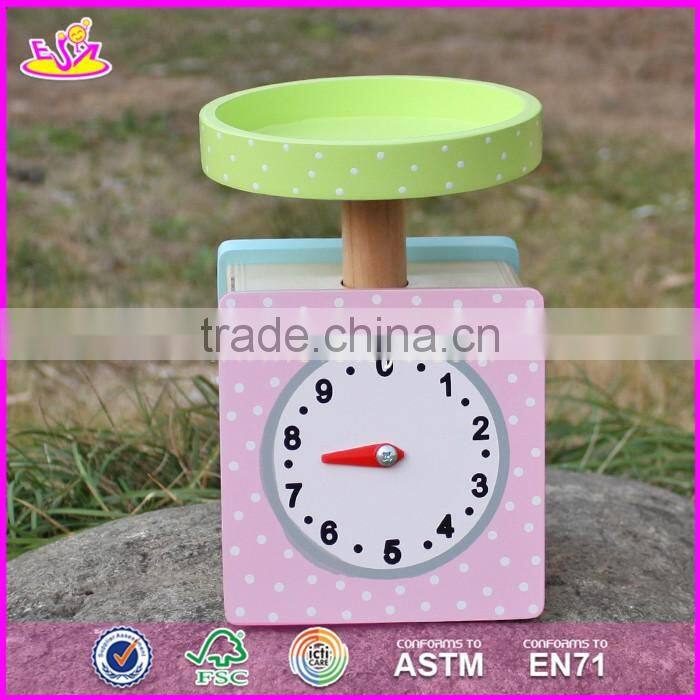2017 New products children pretend play wooden scale toy W10D150