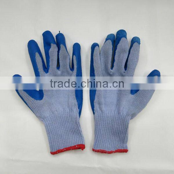 Crinkle Latex Coated Cotton Safety Gloves