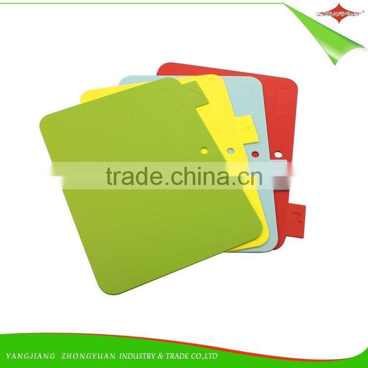 ZY-R1020 Top quality FDA Home kitchen plastic chopping block Cutting Board