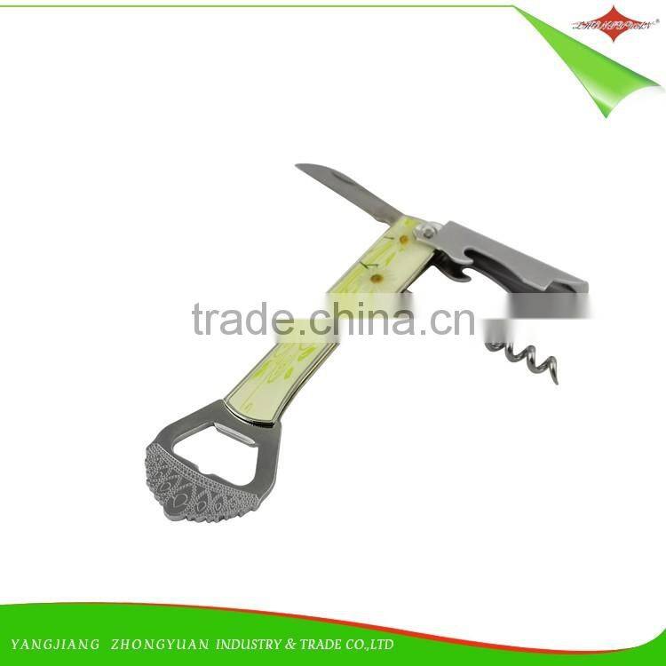 ZY-K1065 hot sell new design wine bottle corkscrew wine opener
