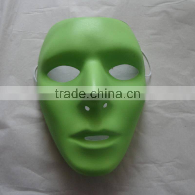 PVC Plastic Jabbawockeez Hiphop Dance Face Mask for Dance Noctilucent False Face Mask