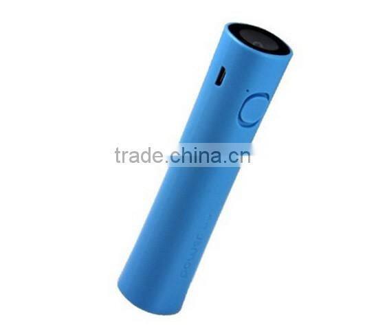 Big Torch Light 2200mah Power Bank Round Slim Shape Power Bank