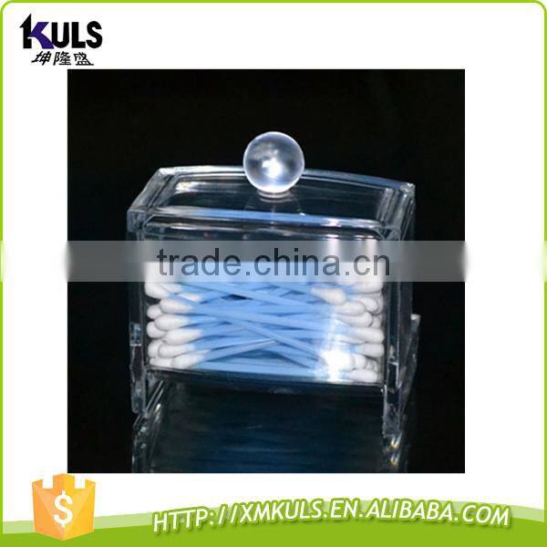 Cotton swabs storage box transparent PMMA home storage box