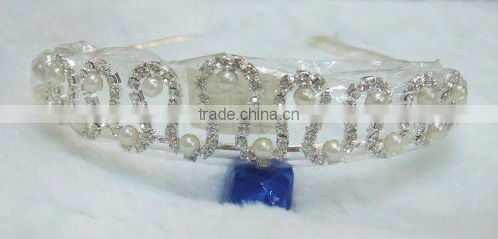 2017 fashion rhinestone silver bridal crown jeweled hair products