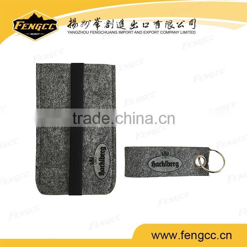 Promotional Fashion Custom Design Prining Felt Key Chain