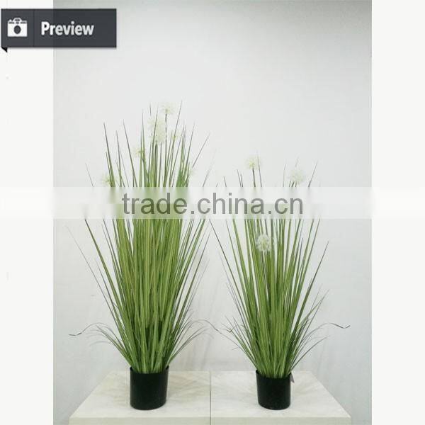 Artificial Potted Grass Onion Grass with Dandelion Flower for Indoor Decortaion