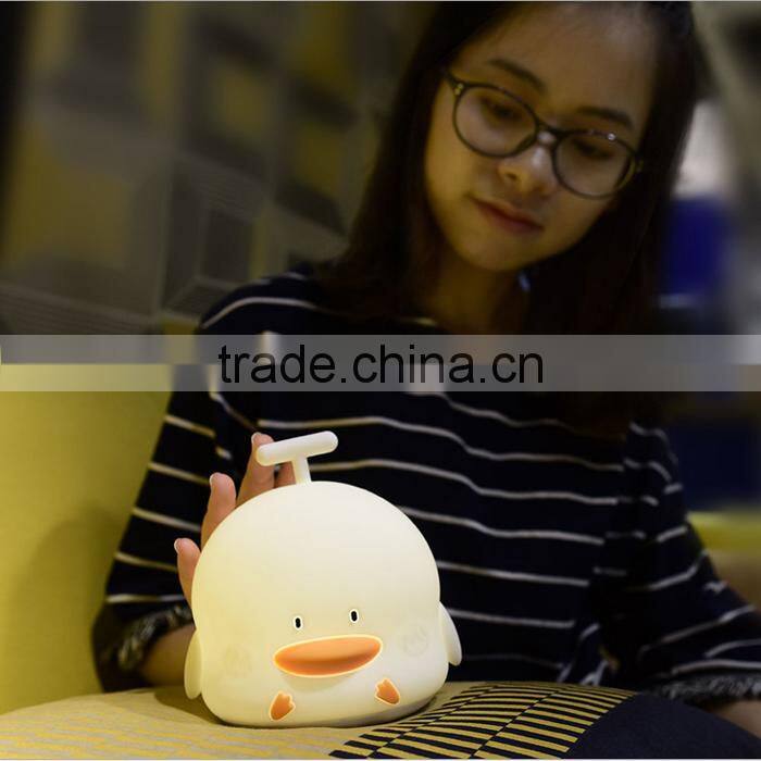 UCHOME Creative 7 Colors Change Silicone Cute Gift Night Light Kids LED Night Lamp Night Lights For Baby