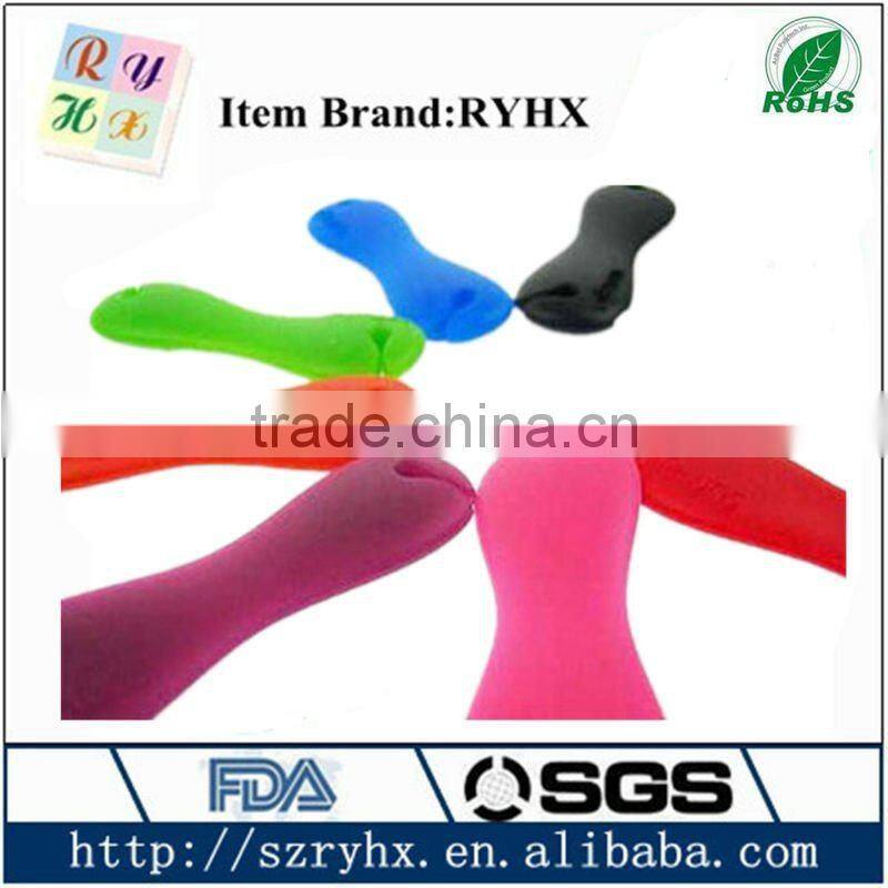 Colorful silicone fish bone coiling device with custom logo