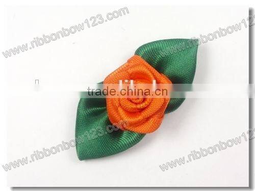 fashion new decorative garments handmade flowers/pure handmade ribbon flowers for Bra