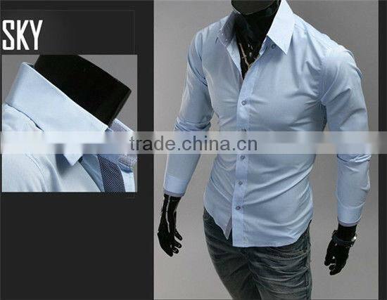 Slim fit shirt men china shirt stock wholesale italian design man shirts