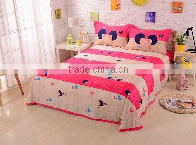 wholesale 100%cotton cartoon queen bedding set