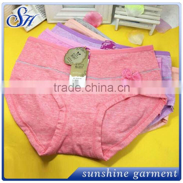 2016 wholesale 100% cotton briefs cheaper underwear for sexy women