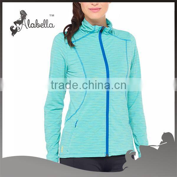 Ladies jacket coat women clothes for wholesale cheap spacedye fabric
