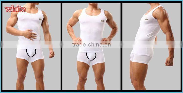 New Arrival 2014 Men Slim Bodysuit Men'S Slimming Vest SB2236