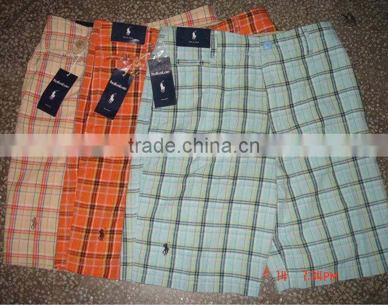 MENS YARN DYED CHECK BOARD SHORT V526