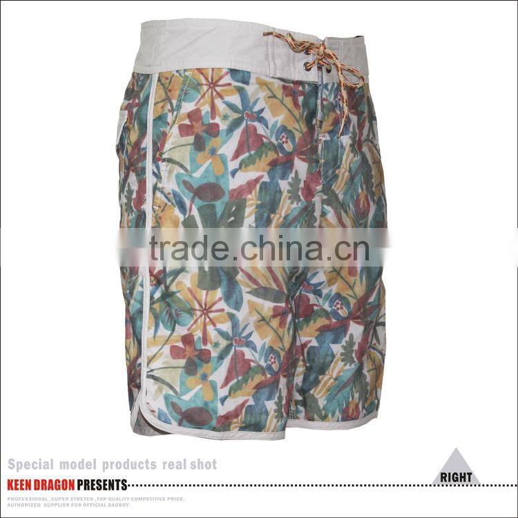 Customized Floral Printed Leisure Swim Trunks/Mens Board shorts