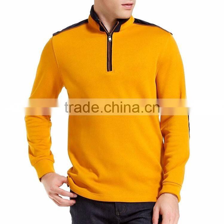 China Supplier hoodie sweatshirts Manufacturing factory Long Sleeve T Shirt Men Fashion 1/4 pullover jacket tops Apparel