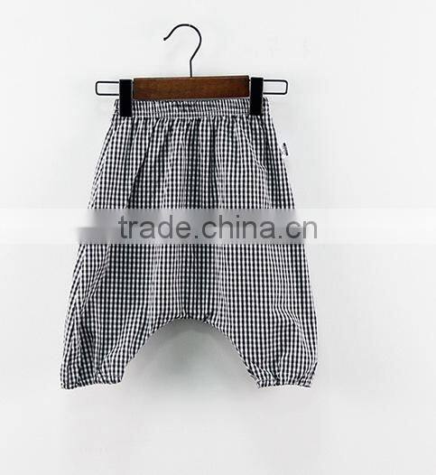 Wholesale Harem Pants Gingham Cotton Fabric Children Clothes Online Shop China