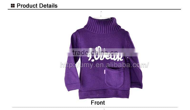 2015 New design winter sweater pullover for gril