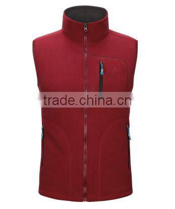 Fashionable ladies winter jackets warm waistcoats 100% polyester polar fleece cheaper customized zip-up jackets