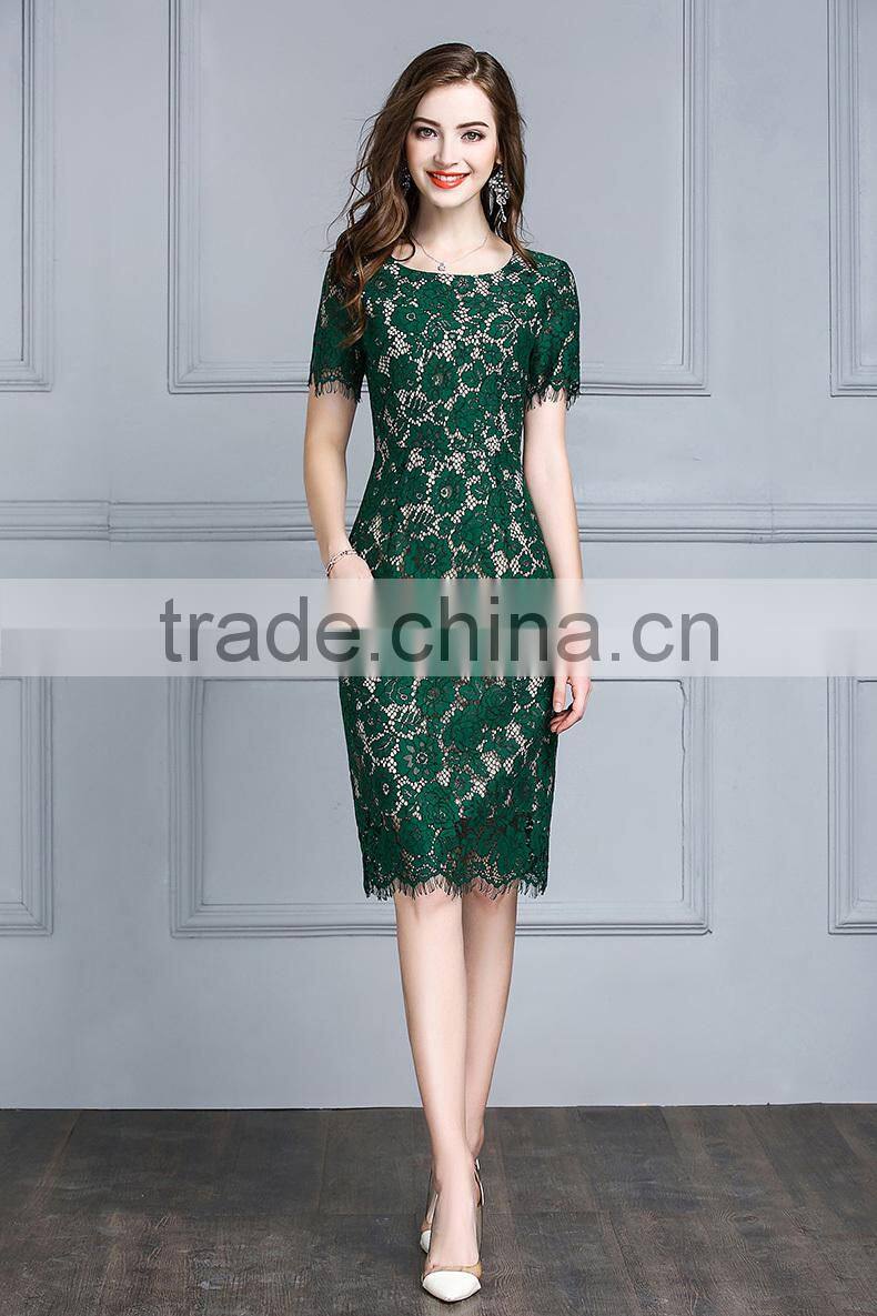 Z&M Women's 2017 New Fashion dress Silk dress Dress dress