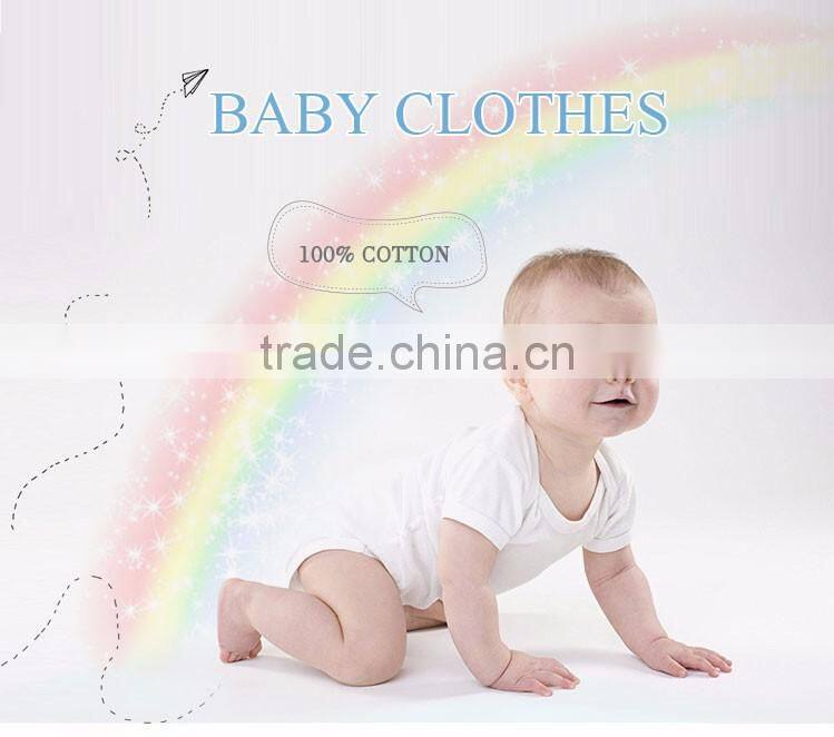 High quality plain 100% cotton baby onesie and bodysuits