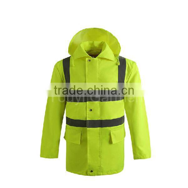 3m reflective safety waterproof jackets men with hood